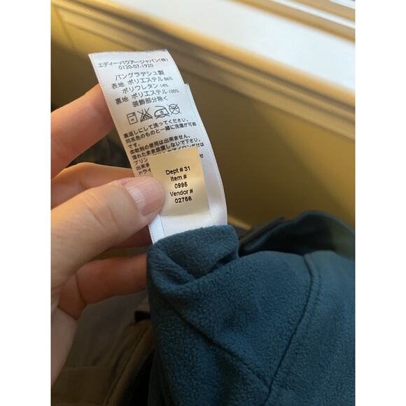 Eddie Bauer Women's 8 Polar Fleece-Lined Dark Blue Nylon Hiking Cozy Warm Pants - Picture 11 of 13